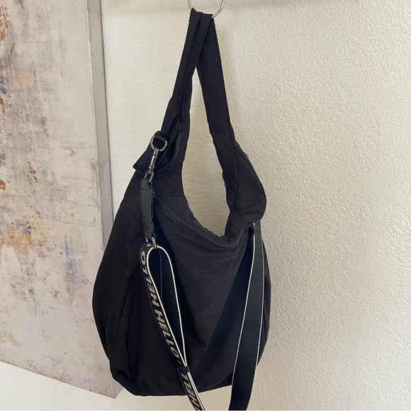 Zara Nylon Tote Bag With Text Detail - Picture 3 of 11